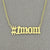 Solid 10k or 14k Gold Small #1 Mom Charm Necklace