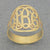 Monogram Ring 10k or 14kt Solid Real Gold 3 Initials Circle Fine Jewelry NR32