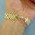 10K Solid Real Gold 12 mm Watch Band Style Hip Hop Bracelet or Anklet