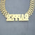 10K Solid Gold Personalized Iced Out Name Necklace Chain 12 mm Watch-Band Style Hip Hop Jewelry.
