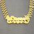 Personalized 10K Solid Gold Iced Out Name Necklace Chain 10 mm Watch-Band Style Hip Hop Jewelry.