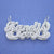 Sterling Silver Personalized 3D Double Custom Made Cursive Name Pendant Necklace Charm