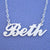 Silver Personalized Name Necklace Jewelry-Script Cursive SN19